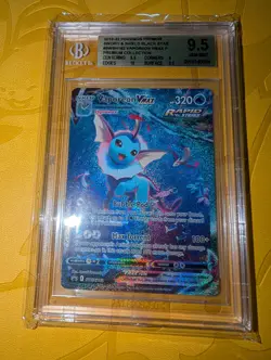Vaporeon VMAX SWSH182 Sword & Shield Promo Holo Pokemon TCG Card Mint Condition - Image 1