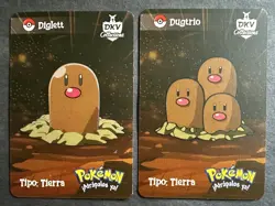 DIGLETT X DUGTRIO EVOLUTION LOT - POKEMON KANTO DKV COLLECTIONS CCG CARDS - Image 1