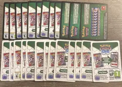 Sword and Shield Pokemon TCG Live Online Code Cards Assorted Unused 100 - Image 1