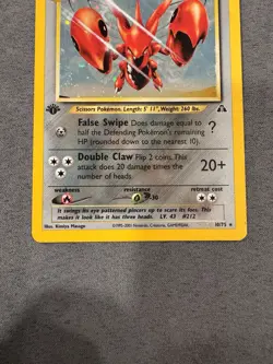 Pokemon TCG Scizor Neo Discovery 1st Edition Holo Card 10/75 LP - Image 3