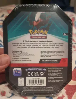 Darkrai 2024 Pokemon TCG Tin Brand New Sealed w/ 3 foil cards, 3 booster packs - Image 2