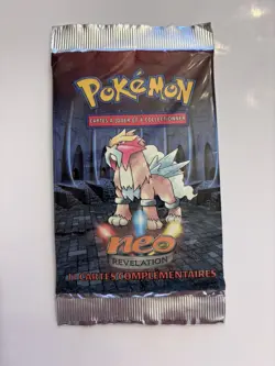 Limited Edition Pokemon TCG Neo Revelation Booster Pack Factory Sealed French - Image 1