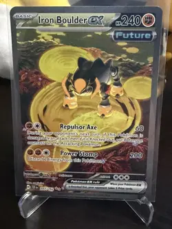 Iron Boulder ex 207/162 Special Illustration Rare Temporal Forces Pokemon NM - Image 1