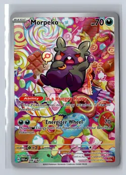 Morpeko 206/182 Illustration Rare Paradox Rift Pokemon Holo Near Mint - Image 1