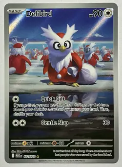 Delibird 152/132 (NM) Illustration Rare ME01: Mega Evolutions 2026 Pokemon TCG - Image 1