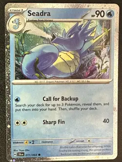 Pokemon TCG Seadra - (Cosmos Holo) Miscellaneous Cards & Products 011/064 Promo - Image 1