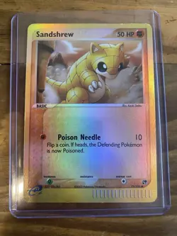 Sandshrew 75/100 EX Sandstorm 2003 Reverse Holo e-Series Pokemon Card TCG - Image 3