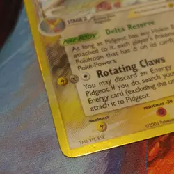 Pokemon TCG Pidgeot Delta Species EX Holon Phantoms Holo Rare 14/110 2006 - Image 5