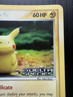 Pokemon EX Delta Species Reverse Holo Stamped Ditto Pikachu 63/113 (LP) - Image 3