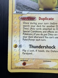 Pokemon EX Delta Species Reverse Holo Stamped Ditto Pikachu 63/113 (LP) - Image 4