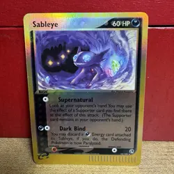 Pokemon TCG Sableye 10/100 EX Sandstorm Reverse Holo Card 2003 NM - Image 1