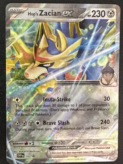 Pokemon TCG Hop's Zacian ex - SV: Scarlet & Violet Promo Cards SVP193 Double Rar - Image 1