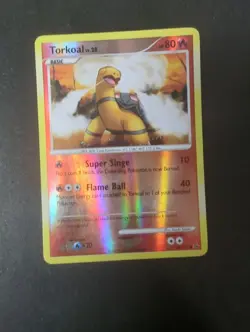 Pokemon TCG - Torkoal 100/127 Reverse Holo - Platinum Base Set - MP - Image 1