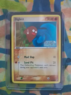 Pokemon TCG Diglett EX Crystal Guardians 50/100 Reverse Holo Stamped LP - Image 1