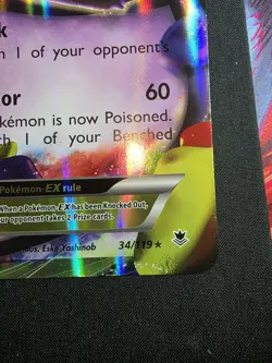 Pokemon Gengar EX Card 34/119 XY Phantom Forces Holo Rare Jumbo Card - Image 5