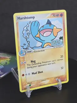 Pokemon Marshtomp 38/100 EX Crystal Guardians 2006 Stamped Reverse Holo Rare NM - Image 1