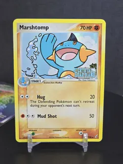 Pokemon Marshtomp 38/100 EX Crystal Guardians 2006 Stamped Reverse Holo Rare NM - Image 3
