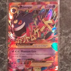 Pokemon TCG M Gengar EX 121/119 XY Phantom Forces Secret Rare Full Art Holo - Image 1