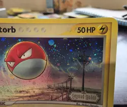 Pokemon TCG Voltorb EX Legend Maker 68/92 Stamped Reverse Holo Swirl - Image 3
