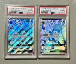 Set of 2 Sequential PSA 10 Pokemon Japanese Glaceon GX SR /SSR - Image 2