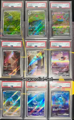 PSA 10 Charizard Venusaur Blastoise Sequential Set Pokemon Card Japanese 151 SEQ - Image 1