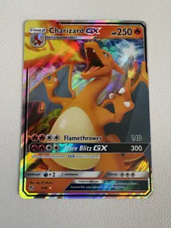 Pokemon TCG Charizard GX Hidden Fates Card Holo 9/68 Ultra Rare Mint Condition - Image 1