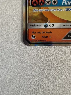 Pokemon TCG Charizard GX Hidden Fates Card Holo 9/68 Ultra Rare Mint Condition - Image 3