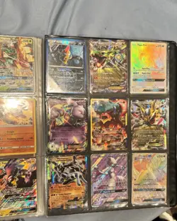 Ultra PRO Pokemon TCG Binder Lot 27 Cards Decidueye GX Tapu Fini GX Mewtwo EX - Image 1