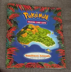 Pokemon TCG Southern Islands Collection Binder 18 card set with holo Swirls - Image 1