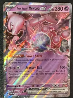 Pokemon TCG Team Rocket's Mewtwo ex SV: Scarlet & Violet Promo Cards 205 Promo - Image 1