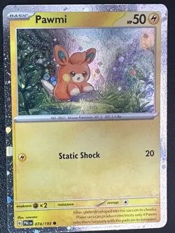 Pokemon TCG Pawmi (Cosmo Foil) Miscellaneous Cards & Products 074/193 Promo - Image 1