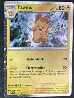 Pokemon TCG Pawmo (Cosmo Foil) Miscellaneous Cards & Products 075/193 Promo - Image 1