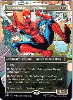 Magic The Gathering MTG 14 TCG Spectacular Spider-Man (Borderless) Marvel's Spid - Image 1