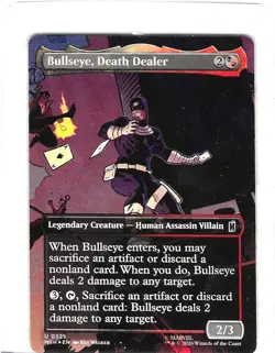 Bullseye, Death Dealer #325 Foil U- Marvel - MTG - Borderless - NM - Image 1