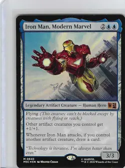 Iron Man, Modern Marvel #830 Foil - Marvel - MTG - Magic the Gathering - NM - Image 1