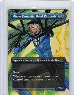 Mister Fantastic, Reed Richards #320 Foil U- Marvel - MTG - Borderless - NM - Image 1
