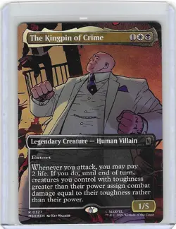 The Kingpin of Crime #327 Foil R- Marvel - MTG - Borderless - NM - Image 1