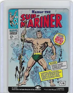 Sub-Mariner #391 M Namor Foil - Marvel - MTG - Borderless - NM - Image 1