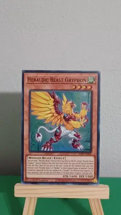 2025 Yugioh Heraldic Beast Gryphon ALIN-EN009 Super Rare Alliance Insight - Image 1