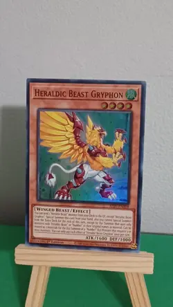 2025 Yugioh Heraldic Beast Gryphon ALIN-EN009 Super Rare Alliance Insight - Image 2
