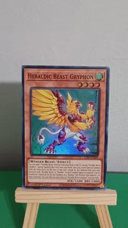 2025 Yugioh Heraldic Beast Gryphon ALIN-EN009 Super Rare Alliance Insight - Image 3