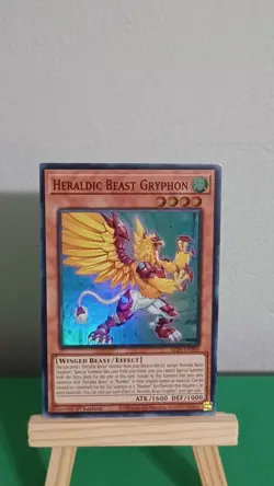 2025 Yugioh Heraldic Beast Gryphon ALIN-EN009 Super Rare Alliance Insight - Image 4
