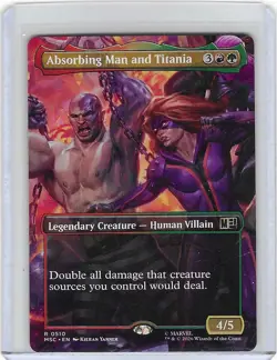 Absorbindg Man and Titania #510 R- Marvel - MTG - Borderless - NM - Image 1