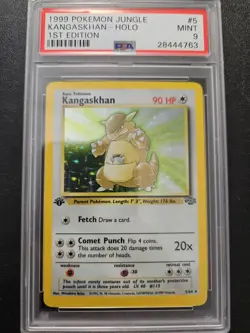 Pokemon PSA 9 1st Edition Jungle Kangaskhan Holo Rare 5/64 MINT - Image 1