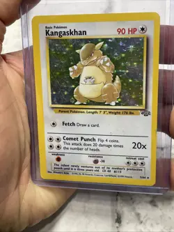 Pokemon TCG Kangaskhan Holo Rare 5/64 Jungle Pokemon Card MP+ WOTC Vintage Vtg - Image 1