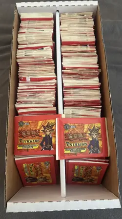 1996 Yugioh Sticker Sealed Packs Lot Of 100+ Packs - Image 1