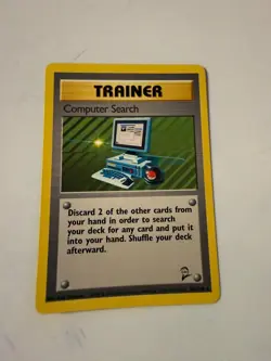 COMPUTER SEARCH 101/130 RARE BASE SET 2 POKEMON LIGHTLY PLAYED - Image 1