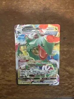 Pokemon TCG Rayquaza Vmax Crown Zenith 101/159 Holo Ultra Rare - Image 1