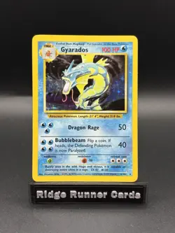 Gyarados Pokemon TCG Base Set 006/102 Holo Rare Unlimited ENG 1999 100HP - Image 1