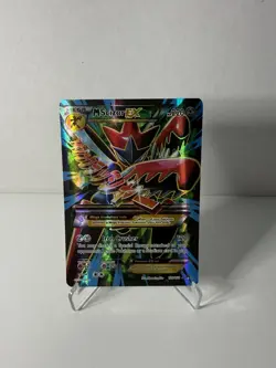 Pokemon XY Breakpoint M Mega Scizor EX Full Art Ultra Rare Holo Card 120/122 LP - Image 1
